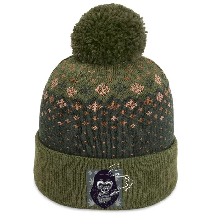 Gorilla Smoke Weed The Baniff Cuffed Pom Beanie