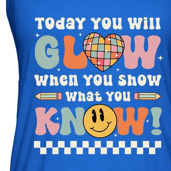 Groovy Show What You Know Testing Day For Teacher Ladies Essential Flowy Tank