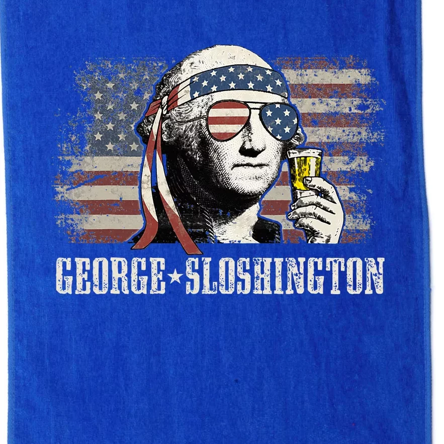 George Sloshington Washington 4th Of July Usa Flag Platinum Collection Golf Towel