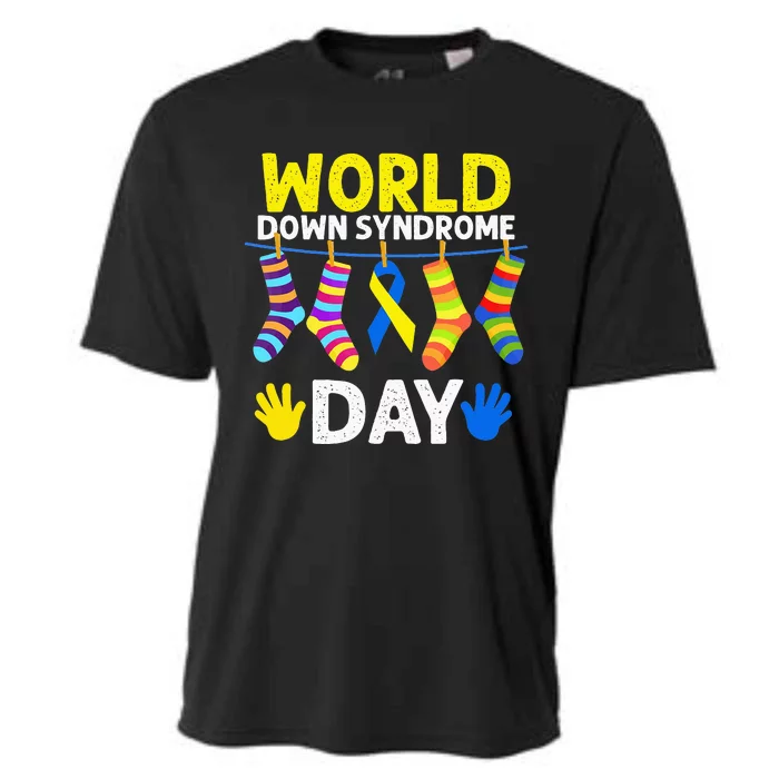 Gifts  Socks World Down Syndrome Day Cooling Performance Crew T-Shirt