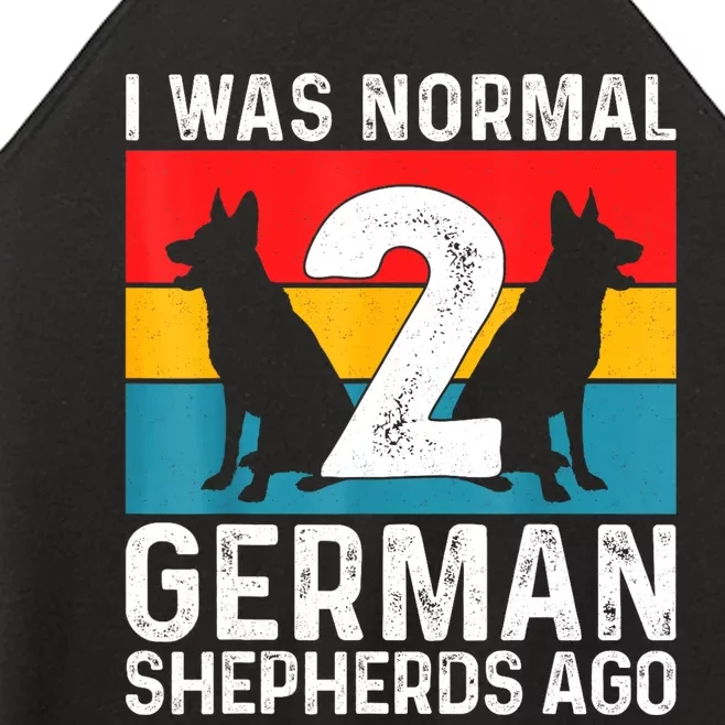 German Shepherd Women Dog Lover German Shepherd Puppy Women’s Perfect Tri Rocker Tank