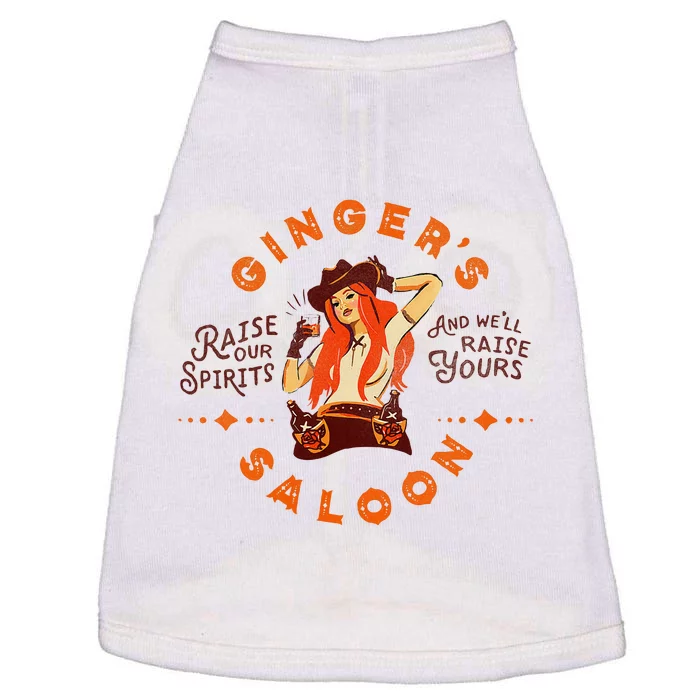 Gingers Saloon Whiskey Redhead Dive Bar Artist Doggie Tank