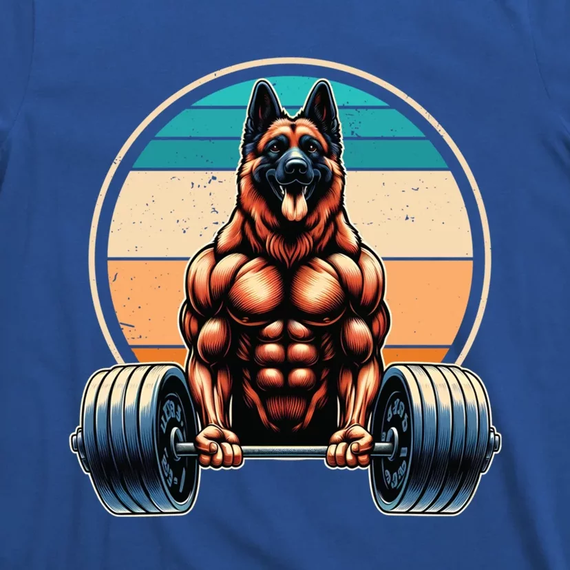 Ger Shepherd Weightlifting Funny Deadlift Fitness Gym Great Gift T-Shirt