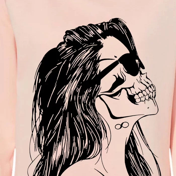 Girl Skull Woman Skull Womens California Wash Sweatshirt