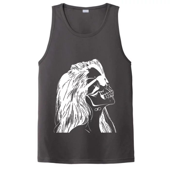 Girl Skull Woman Skull Performance Tank