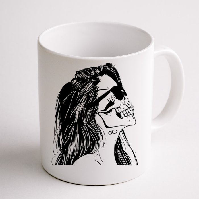 Girl Skull Woman Skull Front & Back Coffee Mug