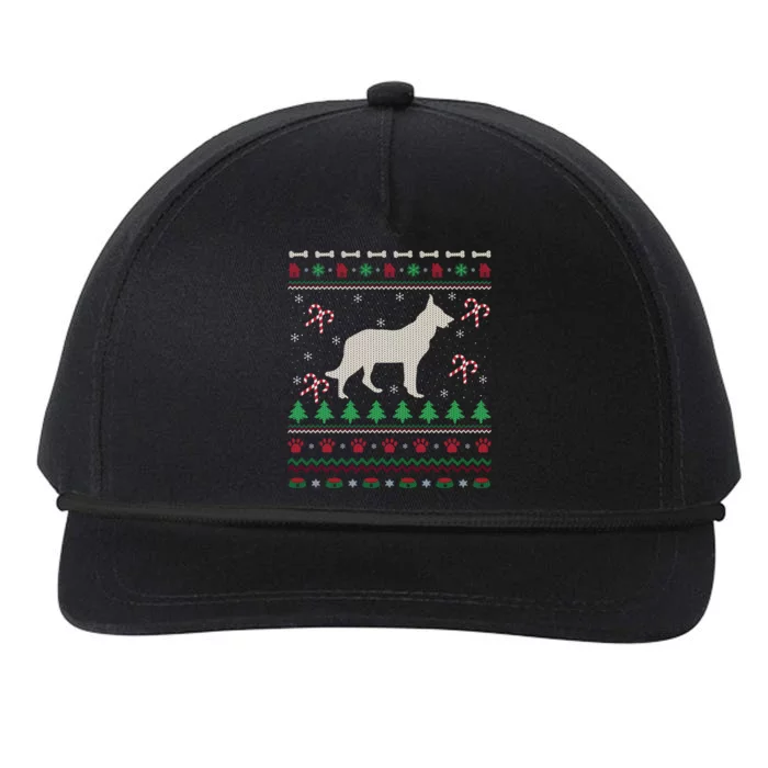 Ger Shepherd Xmas Gift Ugly Ger Shepherd Christmas Cute Gift Snapback Five-Panel Rope Hat