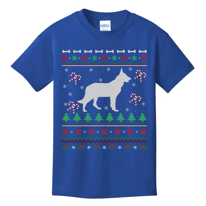 Ger Shepherd Xmas Gift Ugly Ger Shepherd Christmas Cute Gift Kids T-Shirt