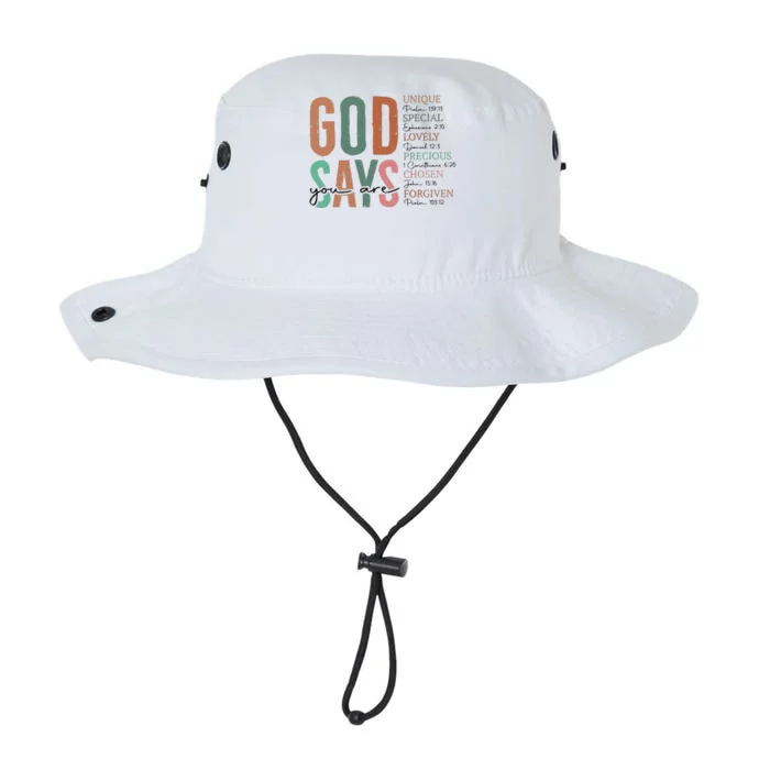 God Says You Are Inspiration Sunflower Faith Legacy Cool Fit Booney Bucket Hat