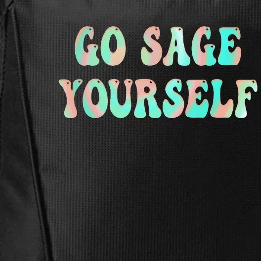 Go Sage Yourself New Age Meditation Yogi Yoga Spiritual City Backpack