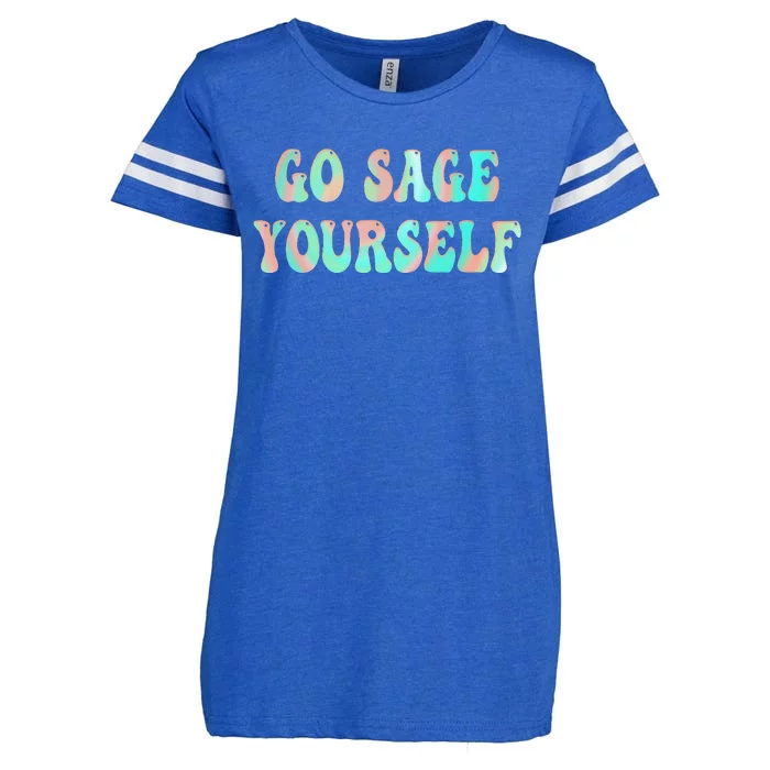 Go Sage Yourself New Age Meditation Yogi Yoga Spiritual Enza Ladies Jersey Football T-Shirt