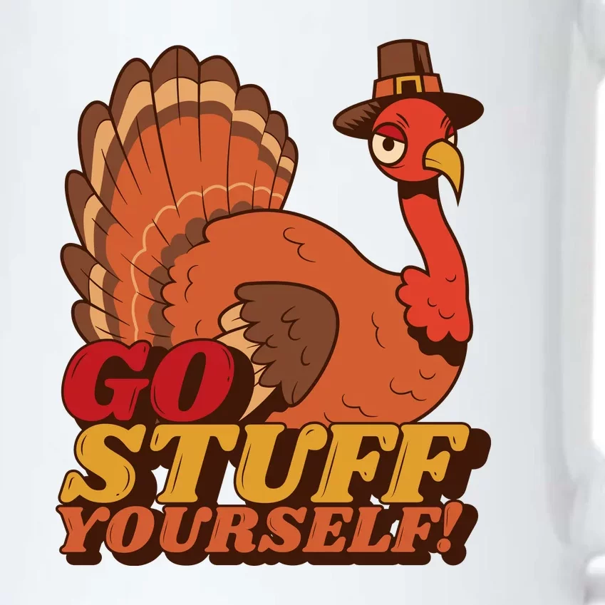 Go Stuff Yourself Funny Thanksgiving Black Color Changing Mug