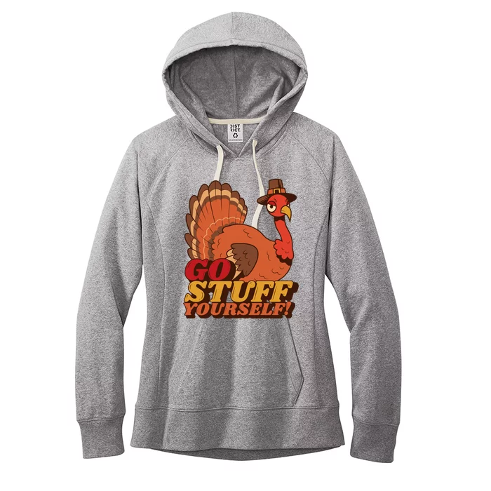 Go Stuff Yourself Funny Thanksgiving Women's Fleece Hoodie