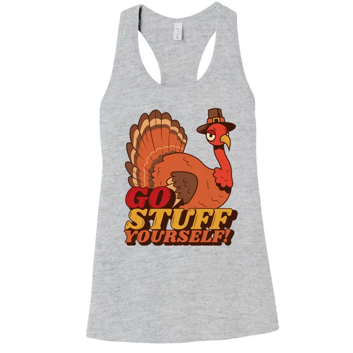 Go Stuff Yourself Funny Thanksgiving Women's Racerback Tank