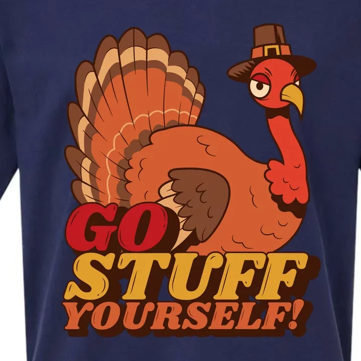 Go Stuff Yourself Funny Thanksgiving Sueded Cloud Jersey T-Shirt