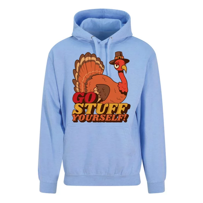 Go Stuff Yourself Funny Thanksgiving Unisex Surf Hoodie