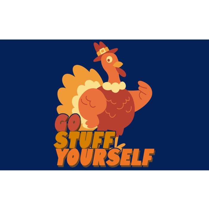 Go Stuff Yourself Funny Thanksgiving Turkey Holiday Bumper Sticker