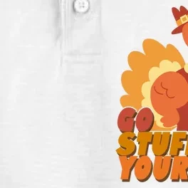 Go Stuff Yourself Funny Thanksgiving Turkey Holiday Dry Zone Grid Performance Polo