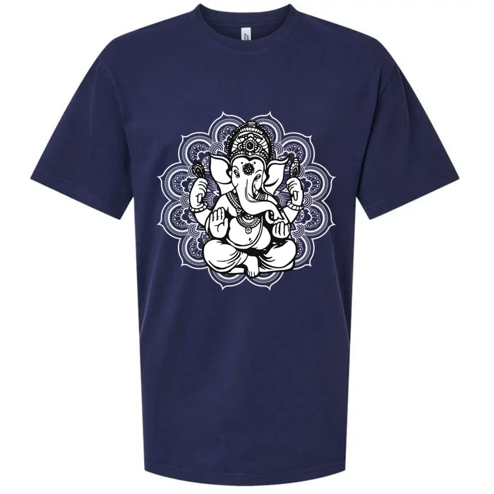 Ganesh Symbol Yoga Hindu Meditation Lover Gift Sueded Cloud Jersey T-Shirt