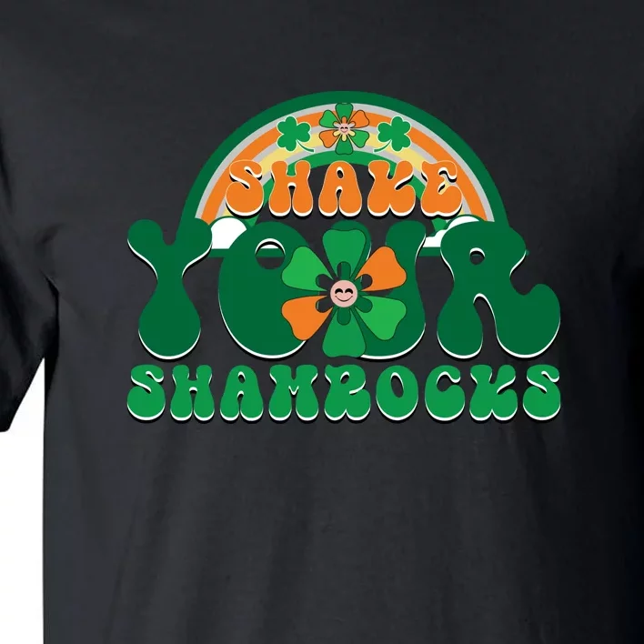 Groovy Shake Your Shamrocks Funny St. Patrick's Day Womens Tall T-Shirt