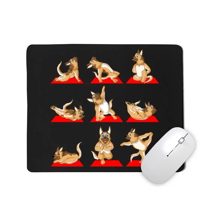 German Shepherd Yoga Mousepad