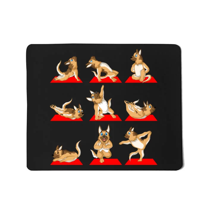 German Shepherd Yoga Mousepad