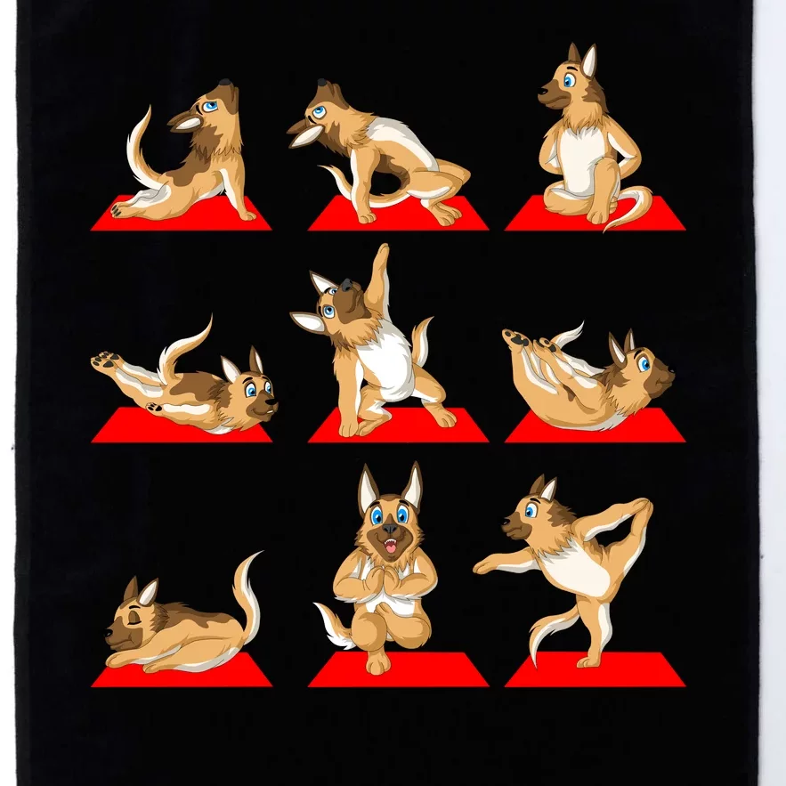 German Shepherd Yoga Platinum Collection Golf Towel