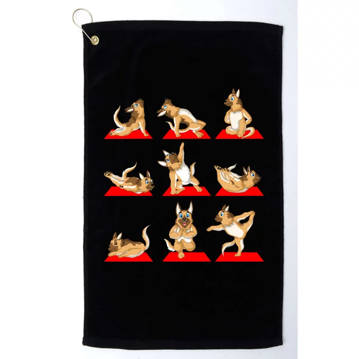 German Shepherd Yoga Platinum Collection Golf Towel