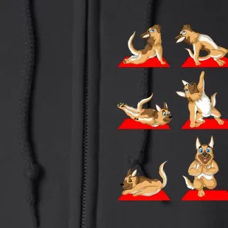 German Shepherd Yoga Full Zip Hoodie