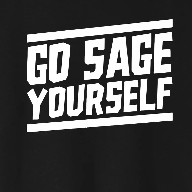 Go Sage Yourself Women's Crop Top Tee