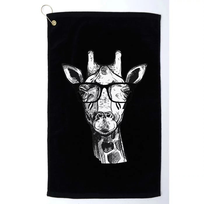 Giraffe Sunglasses Zoo Animal Lovers Safari Giraffes Platinum Collection Golf Towel