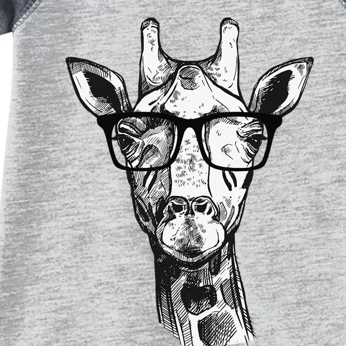 Giraffe Sunglasses Zoo Animal Lovers Safari Giraffes Infant Baby Jersey Bodysuit