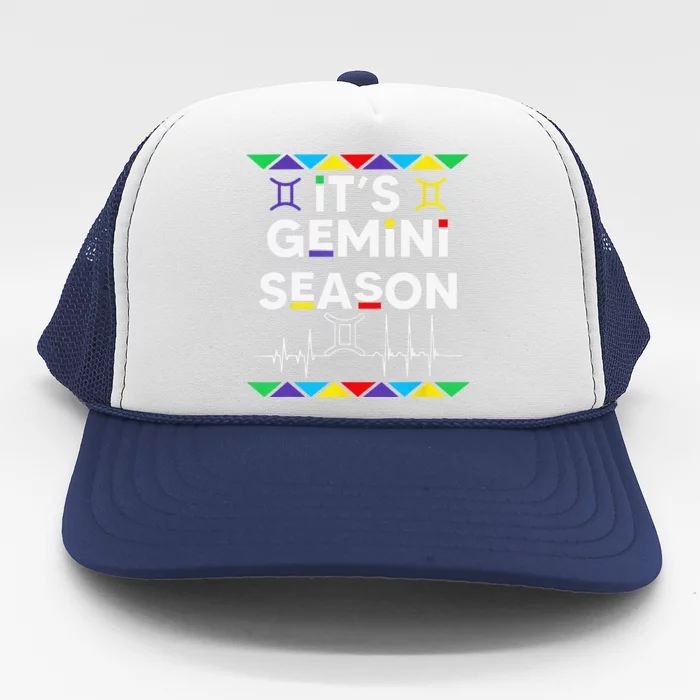 Gemini Season Zodiac Sign Funny Birthday Trucker Hat