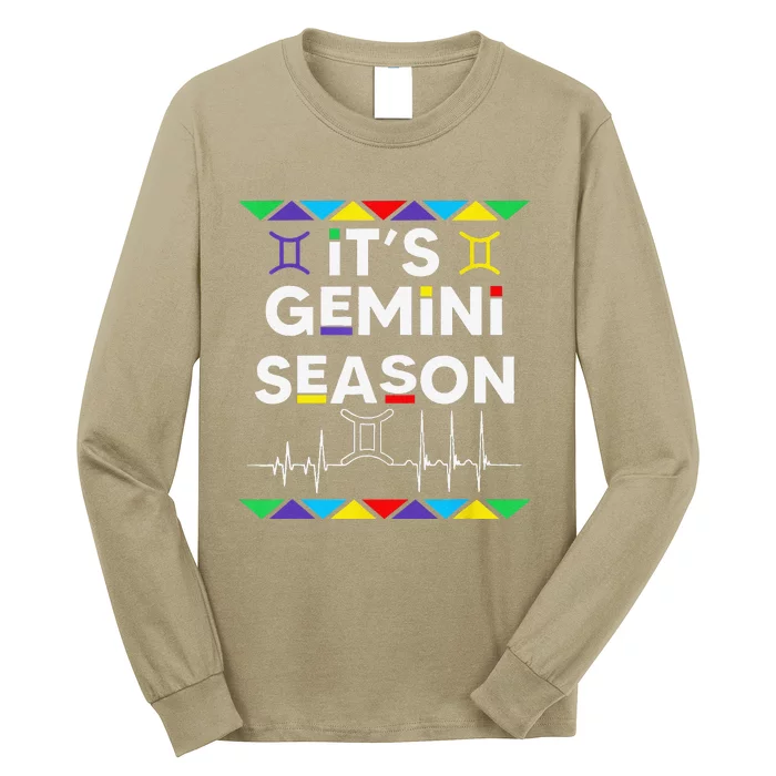 Gemini Season Zodiac Sign Funny Birthday Long Sleeve Shirt