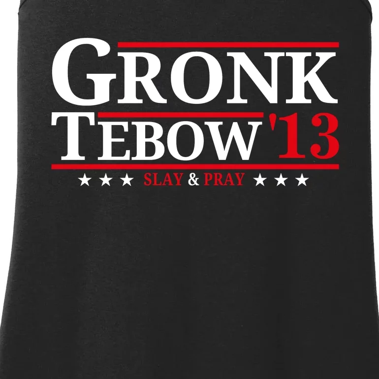 Gronk Tebow 13 Slay And Pray Ladies Essential Tank