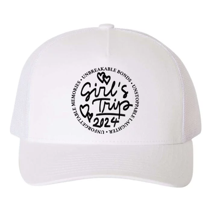 Girl Trip 2024 Weekend Vacation Matching Yupoong Adult 5-Panel Trucker Hat