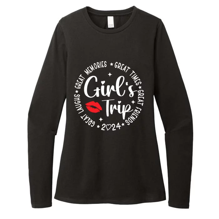 Girl Trip 2024 Weekend Vacation Matching Group Womens CVC Long Sleeve Shirt