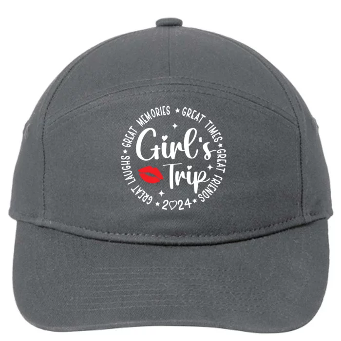 Girl Trip 2024 Weekend Vacation Matching Group 7-Panel Snapback Hat