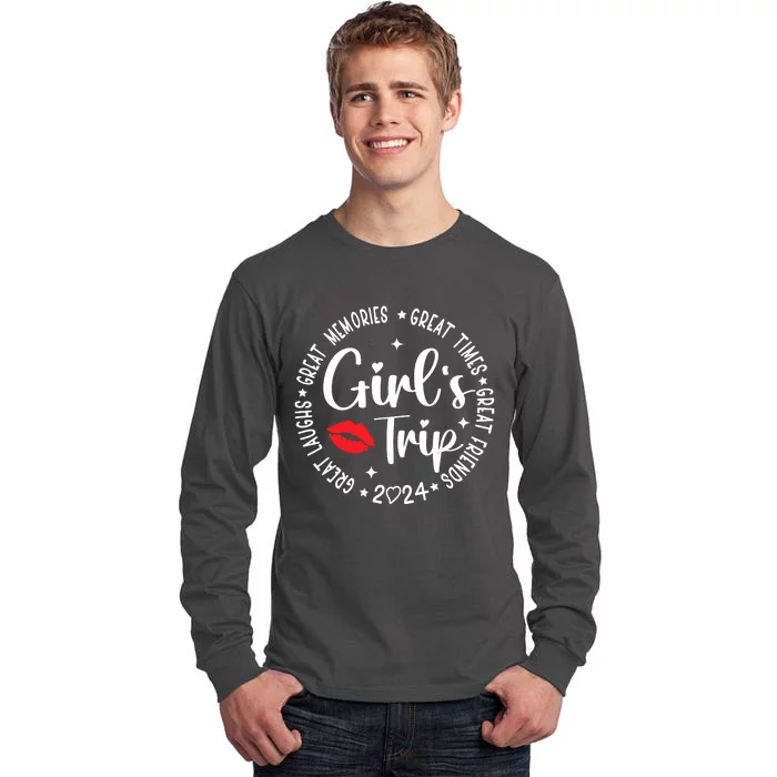 Girl Trip 2024 Weekend Vacation Matching Group Tall Long Sleeve T-Shirt