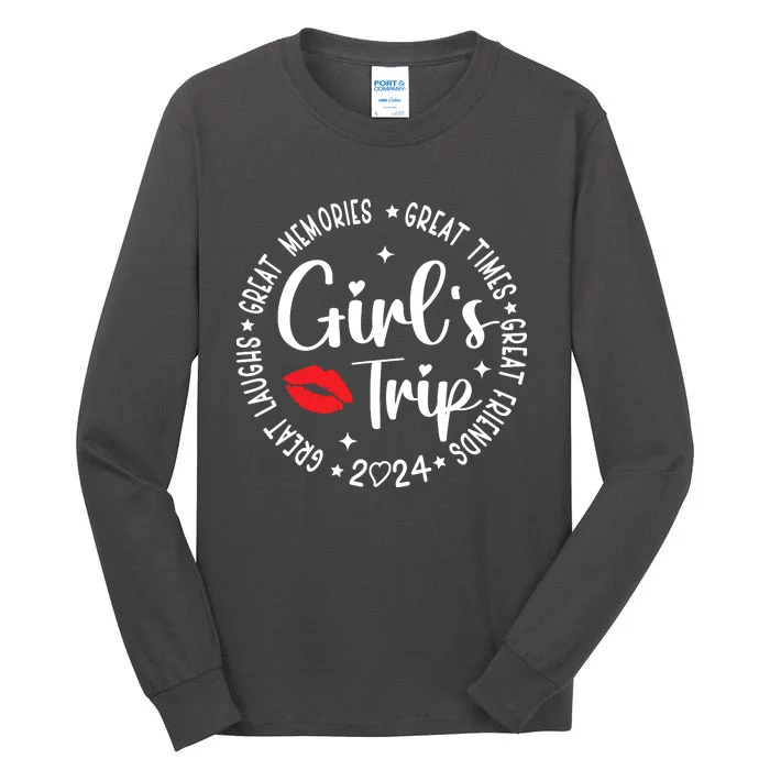 Girl Trip 2024 Weekend Vacation Matching Group Tall Long Sleeve T-Shirt