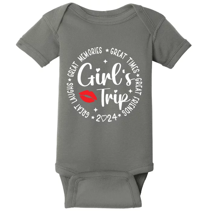 Girl Trip 2024 Weekend Vacation Matching Group Baby Bodysuit