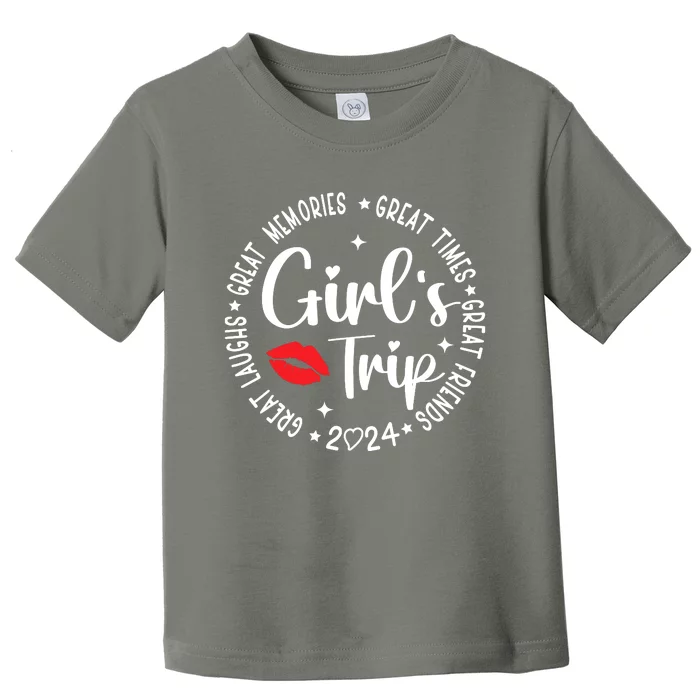 Girl Trip 2024 Weekend Vacation Matching Group Toddler T-Shirt