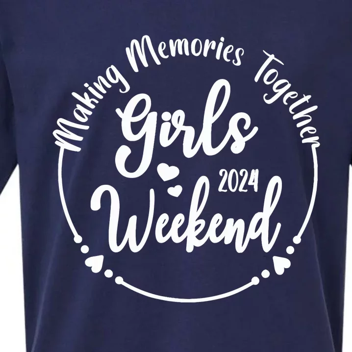 Girl Trip 2024 Cute Girl Weekend 2024 Sueded Cloud Jersey T-Shirt