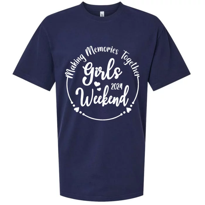 Girl Trip 2024 Cute Girl Weekend 2024 Sueded Cloud Jersey T-Shirt