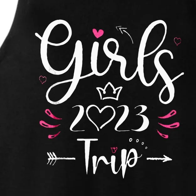 Girls Trip 23 Weekend Summer 23 Vacation Ladies Tri-Blend Wicking Tank