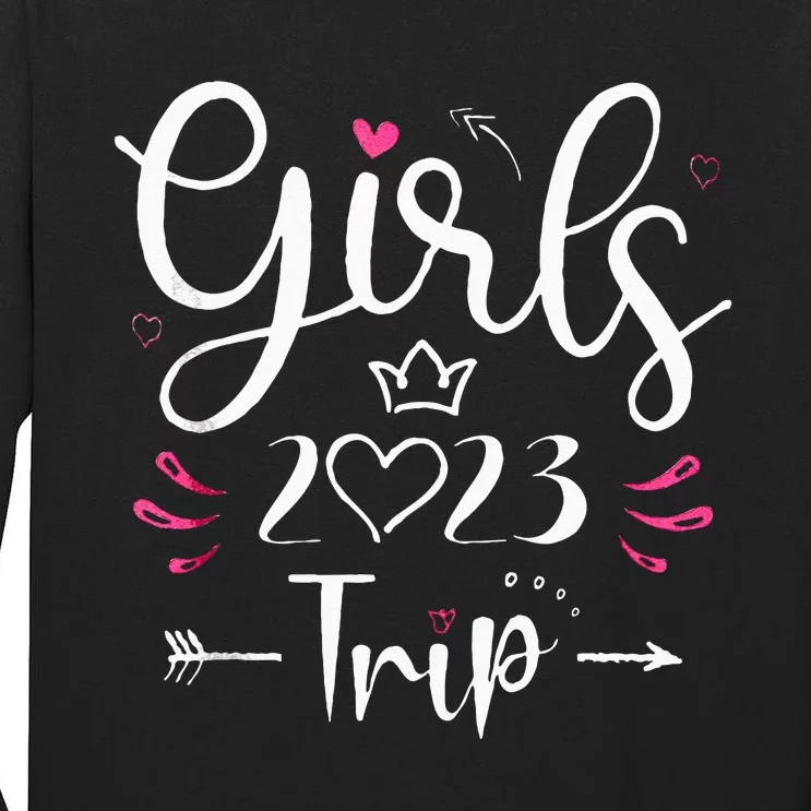 Girls Trip 23 Weekend Summer 23 Vacation Tall Long Sleeve T-Shirt