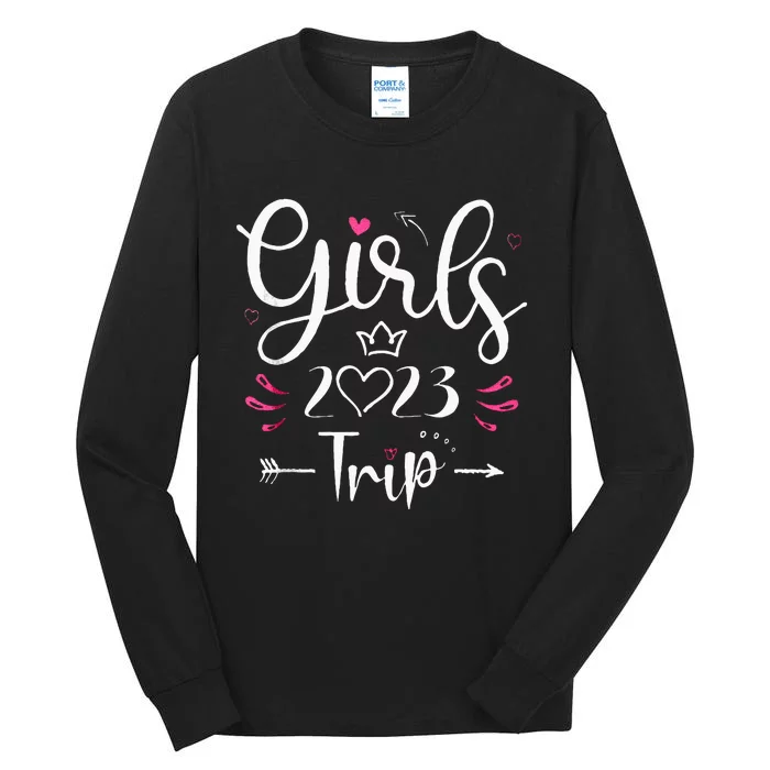 Girls Trip 23 Weekend Summer 23 Vacation Tall Long Sleeve T-Shirt