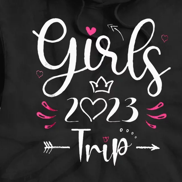 Girls Trip 23 Weekend Summer 23 Vacation Tie Dye Hoodie