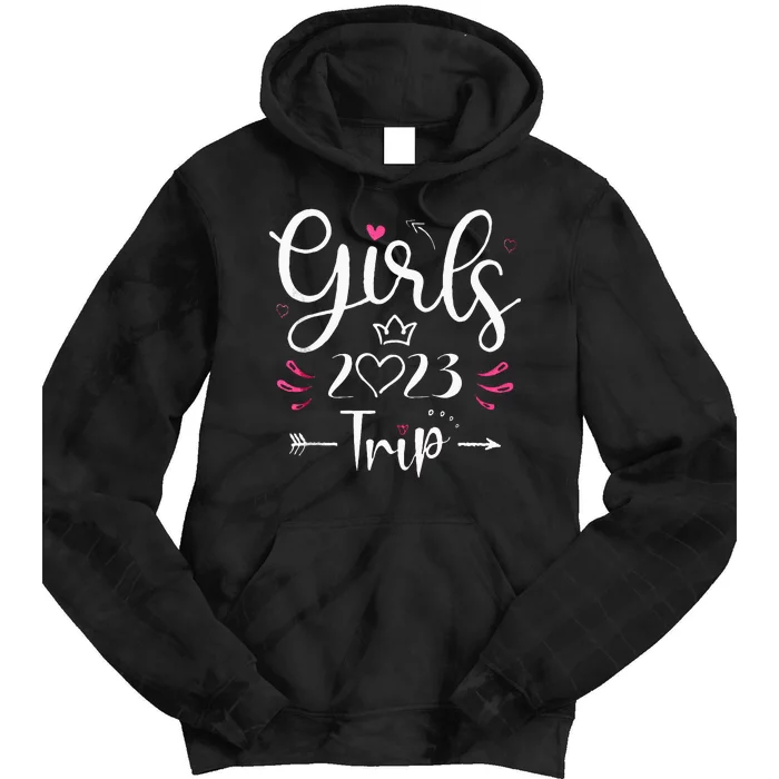 Girls Trip 23 Weekend Summer 23 Vacation Tie Dye Hoodie