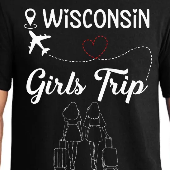 Girl Trip 2024 Wisconsin Weekend Vacation Pajama Set